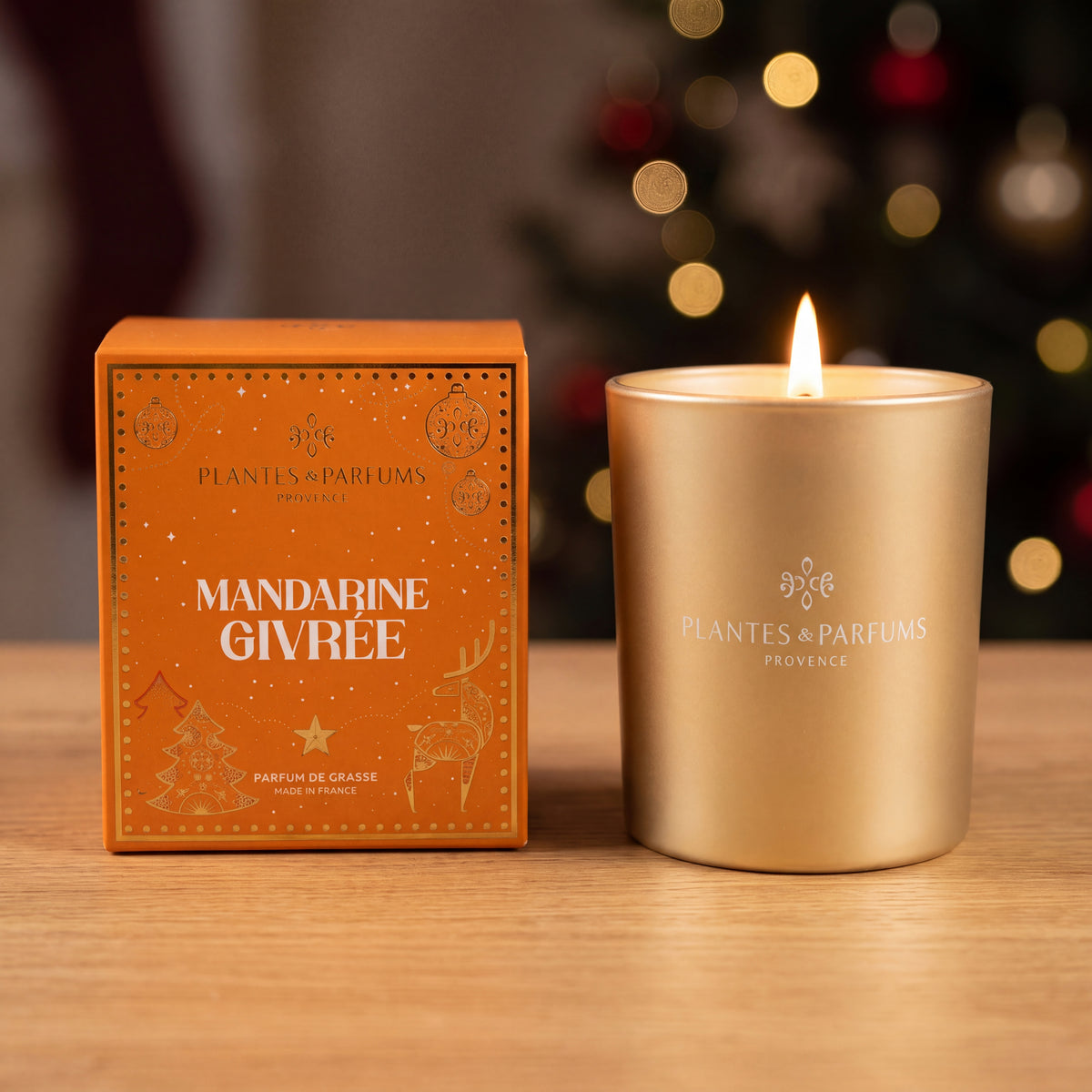 Bougie Végétale Parfumée 180g Mandarine Givrée