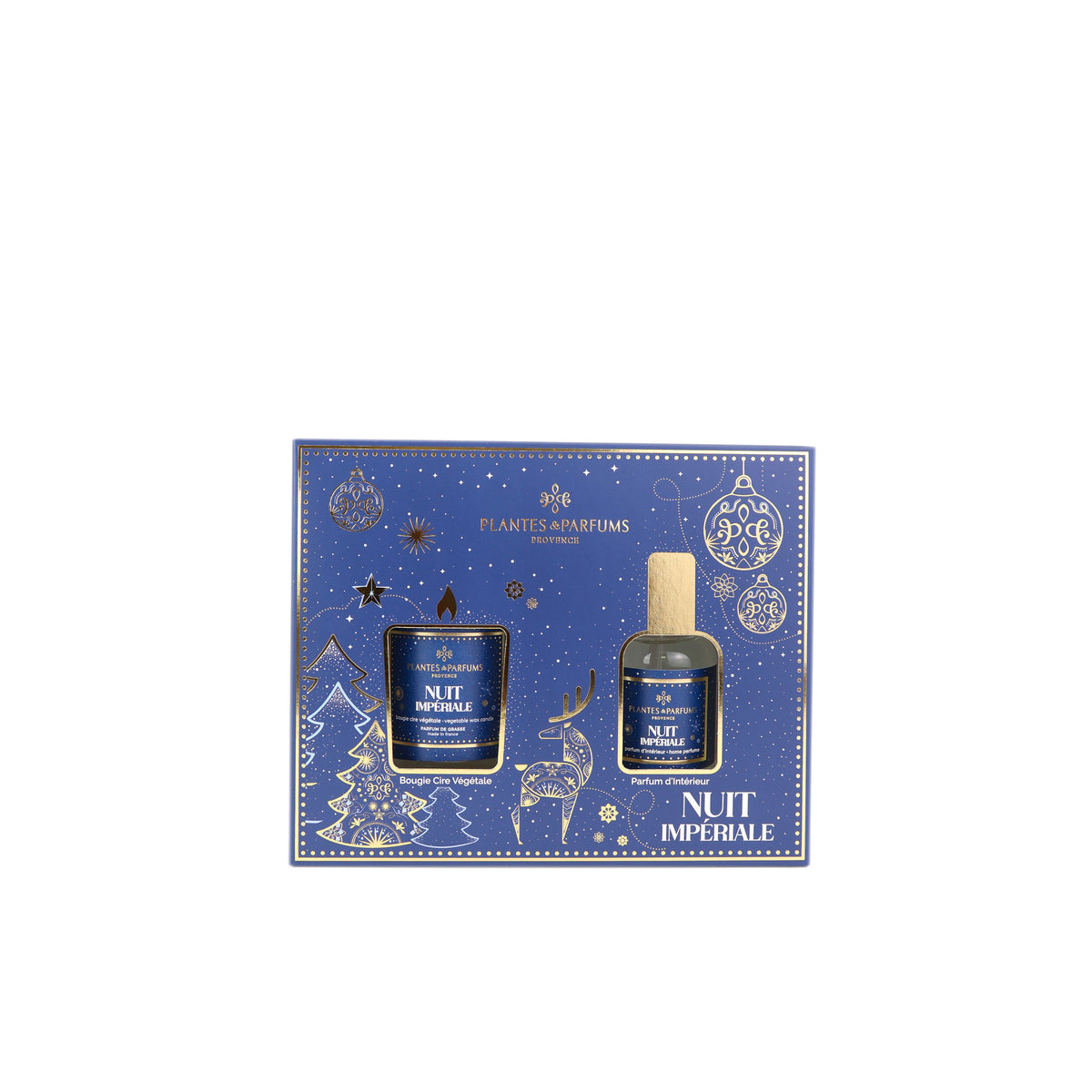 Coffret senteurs d’intérieur Nuit Impériale, bougie et parfum d’intérieur