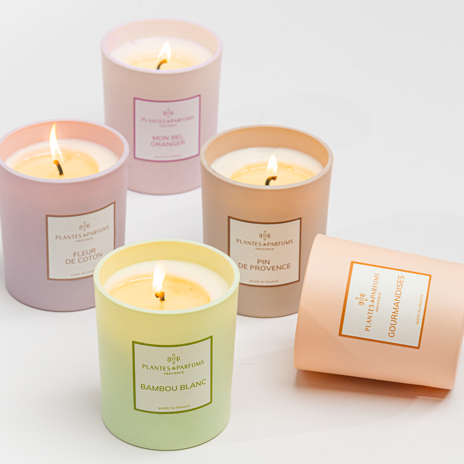 Pêche de Vigne Bougie Parfumée 180g avec étui