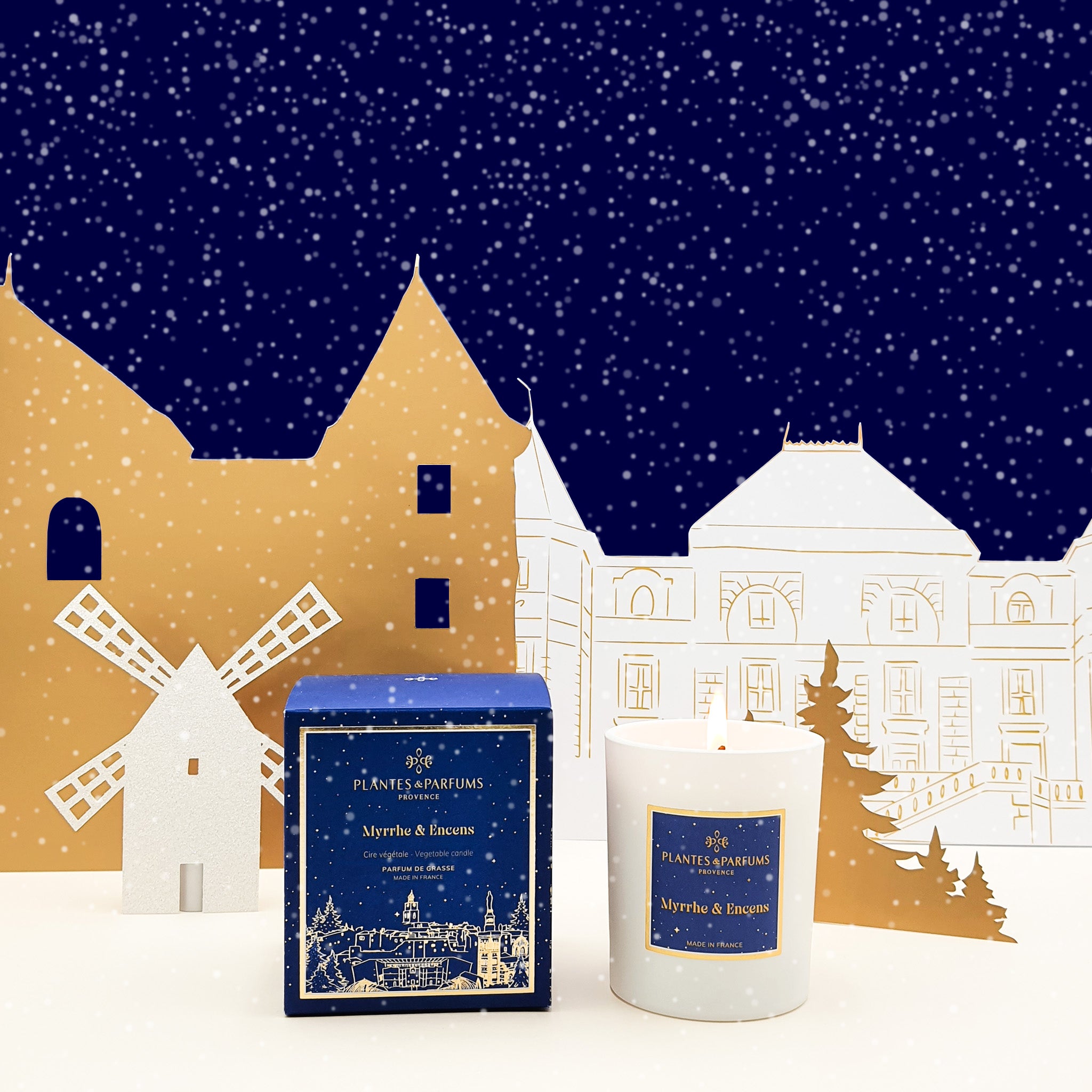 Myrrhe & Encens Bougie Parfumée 180g sous étui