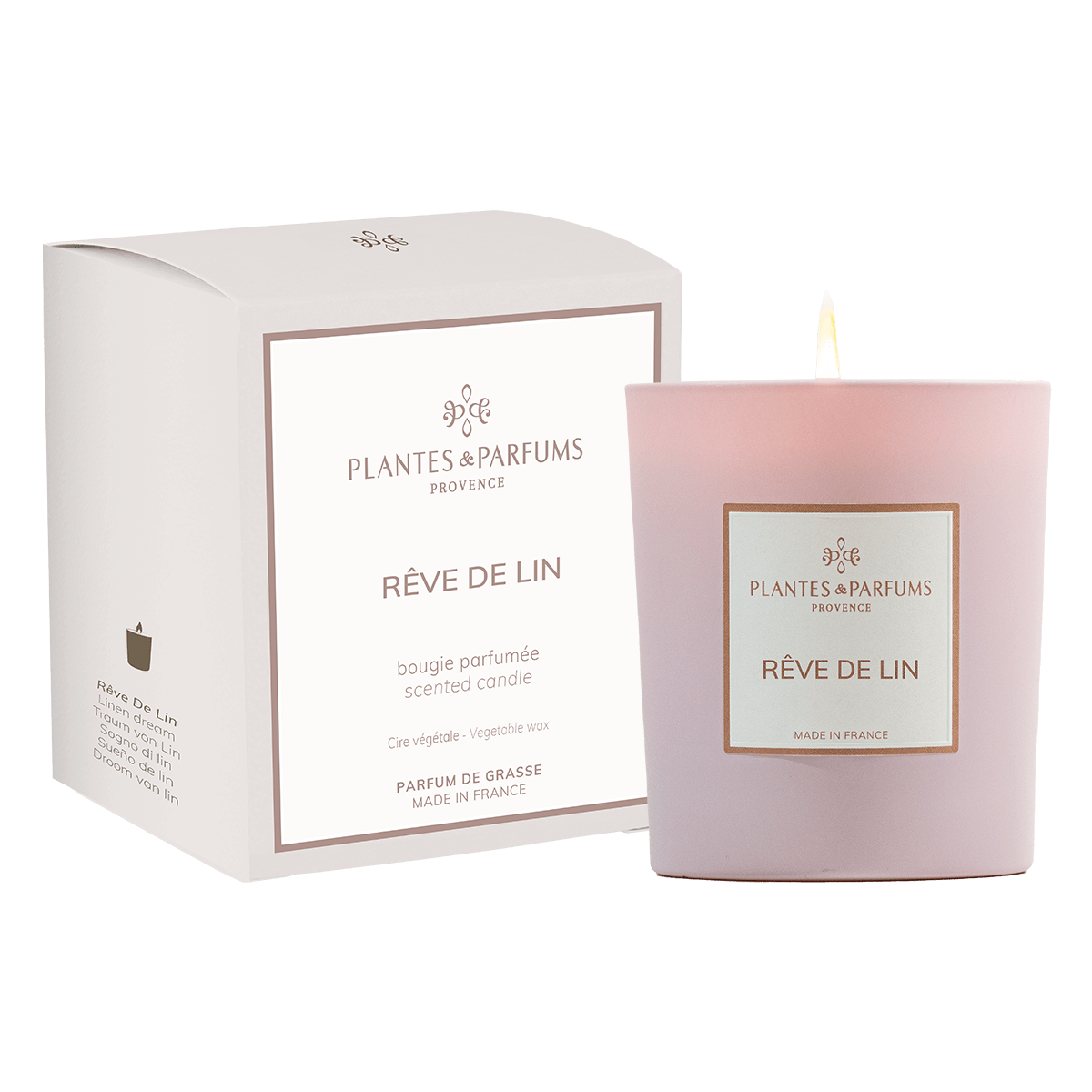 Rêve de Lin Bougie Parfumée 180g avec étui
