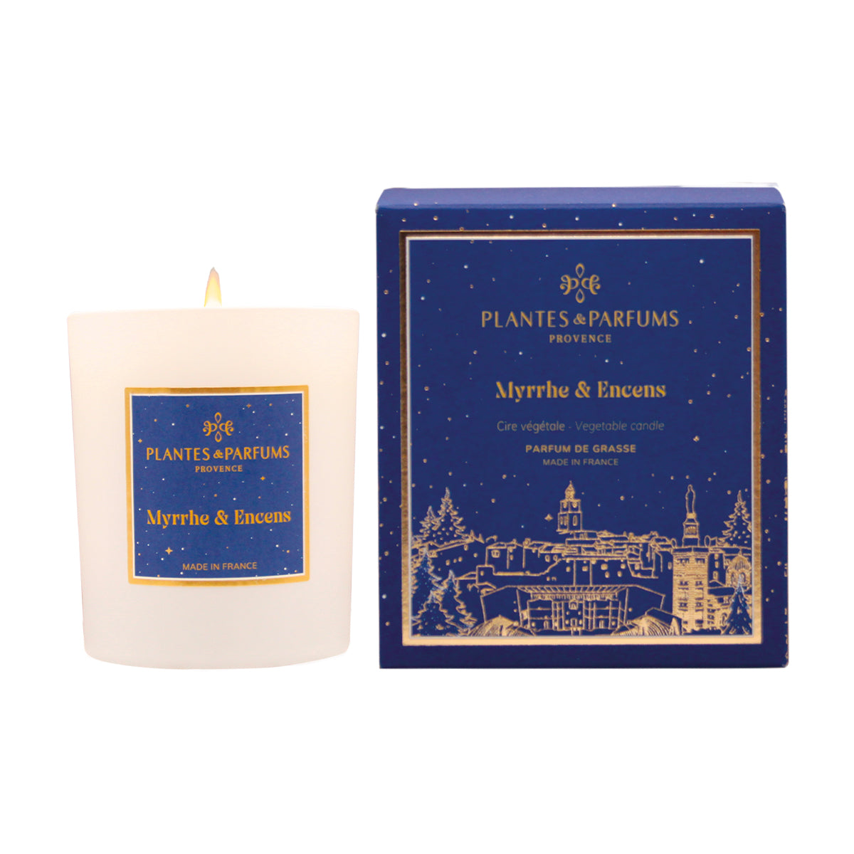 Myrrhe & Encens Bougie Parfumée 180g sous étui