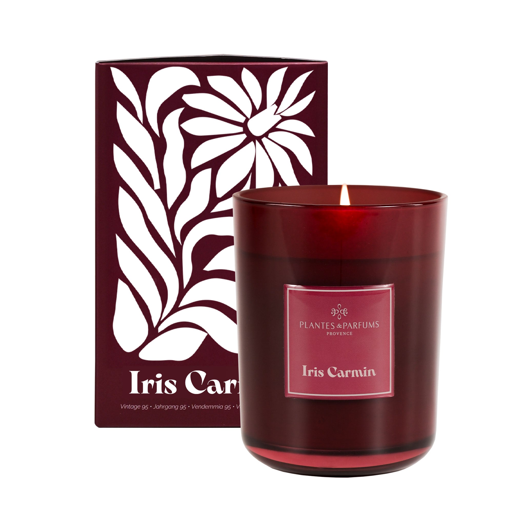 Iris Carmin Bougie Parfumée 420g