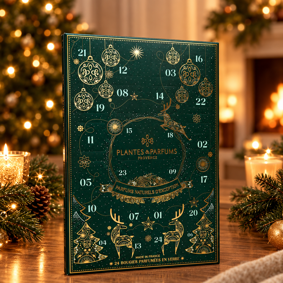 Calendrier de l'Avent 2026 – 24 Bougies Parfumées Made in France