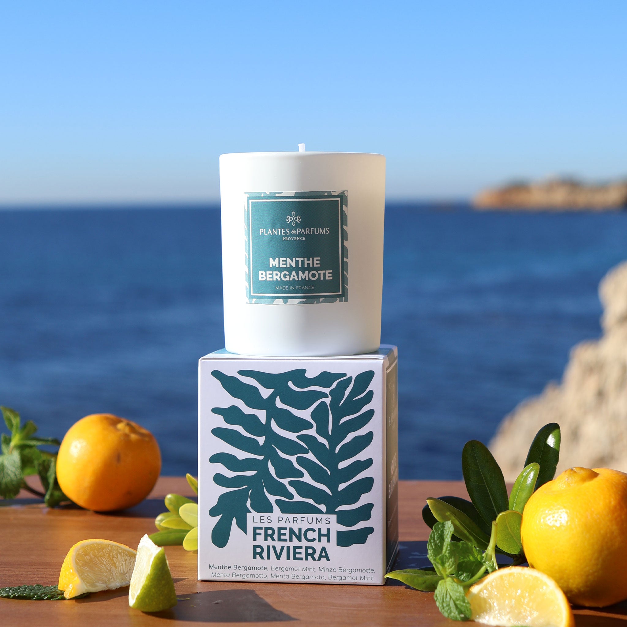 Menthe Bergamote Bougie Parfumée 180g