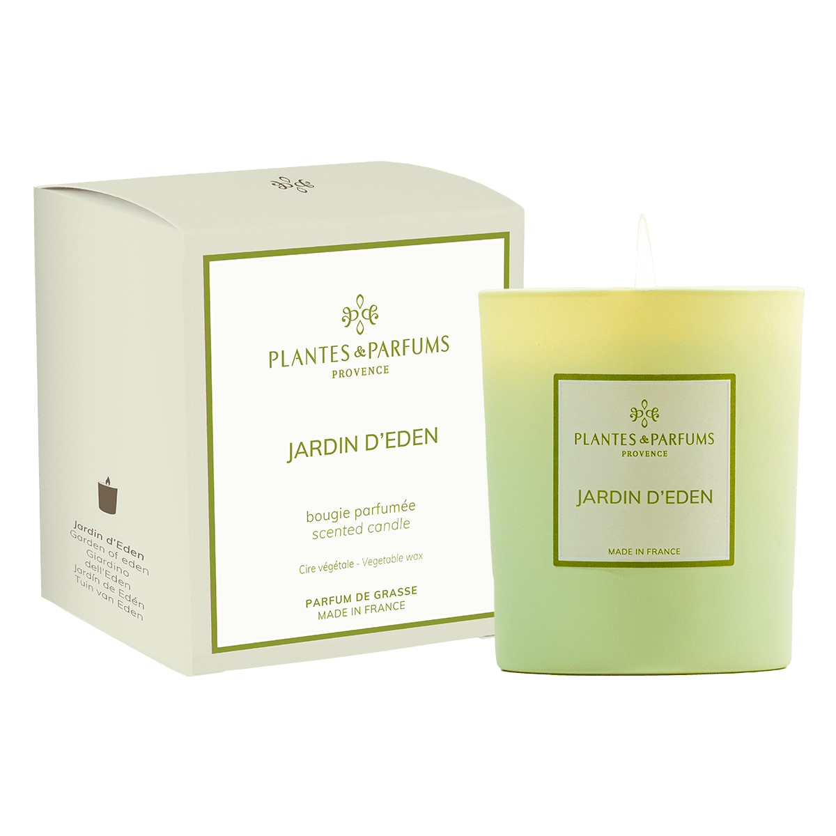 Jardin d'Eden Bougie Parfumée 180g avec étui