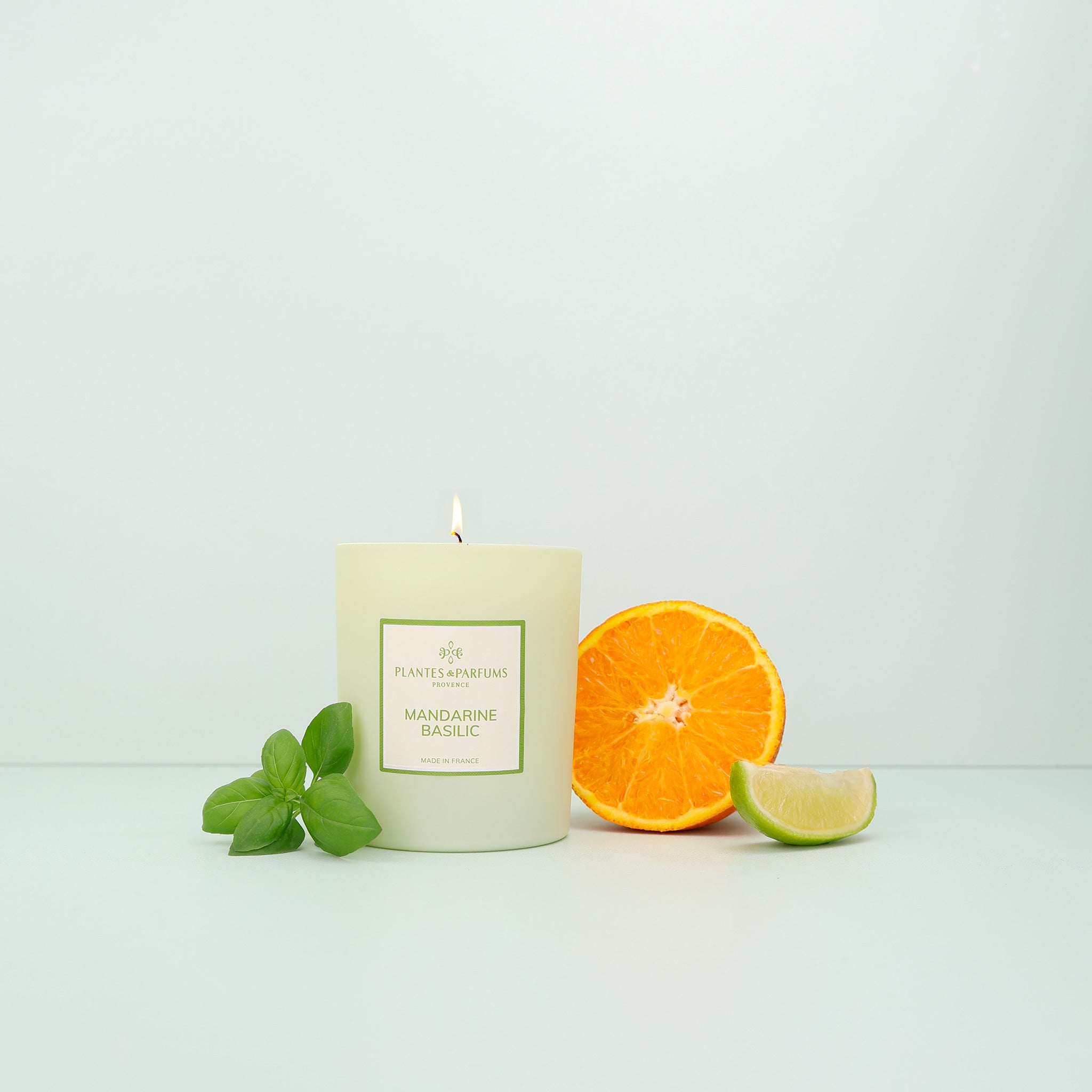 Mandarine Basilic Bougie Parfumée 180g
