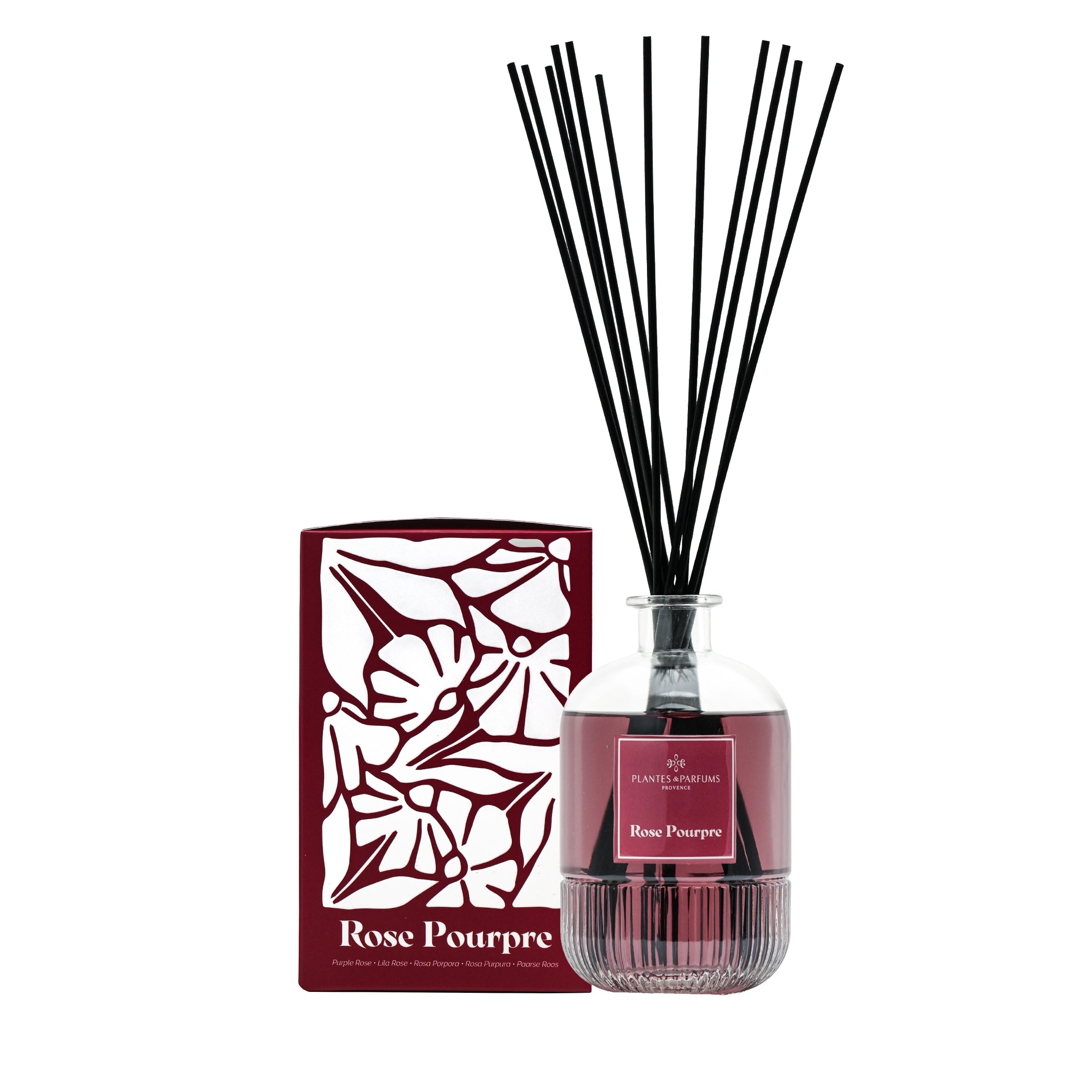 Rose Pourpre Bouquet Parfumé 450ml et ses Bâtonnets
